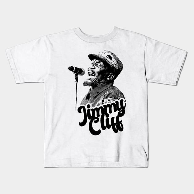 Jimmy Cliff 80s Style Classic Kids T-Shirt by Hand And Finger